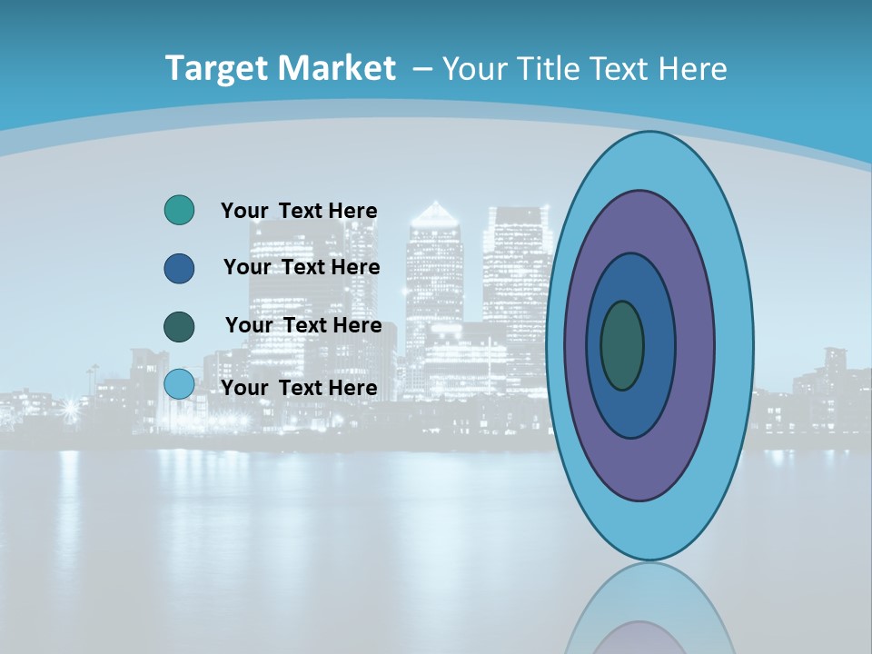 A City At Night Powerpoint Presentation Template PowerPoint Template