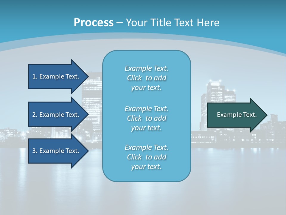 A City At Night Powerpoint Presentation Template PowerPoint Template