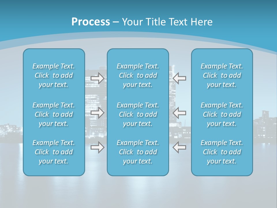 A City At Night Powerpoint Presentation Template PowerPoint Template