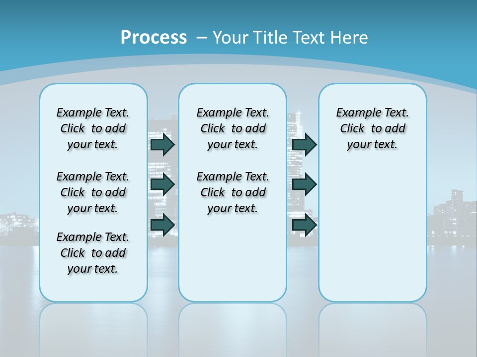 A City At Night Powerpoint Presentation Template PowerPoint Template