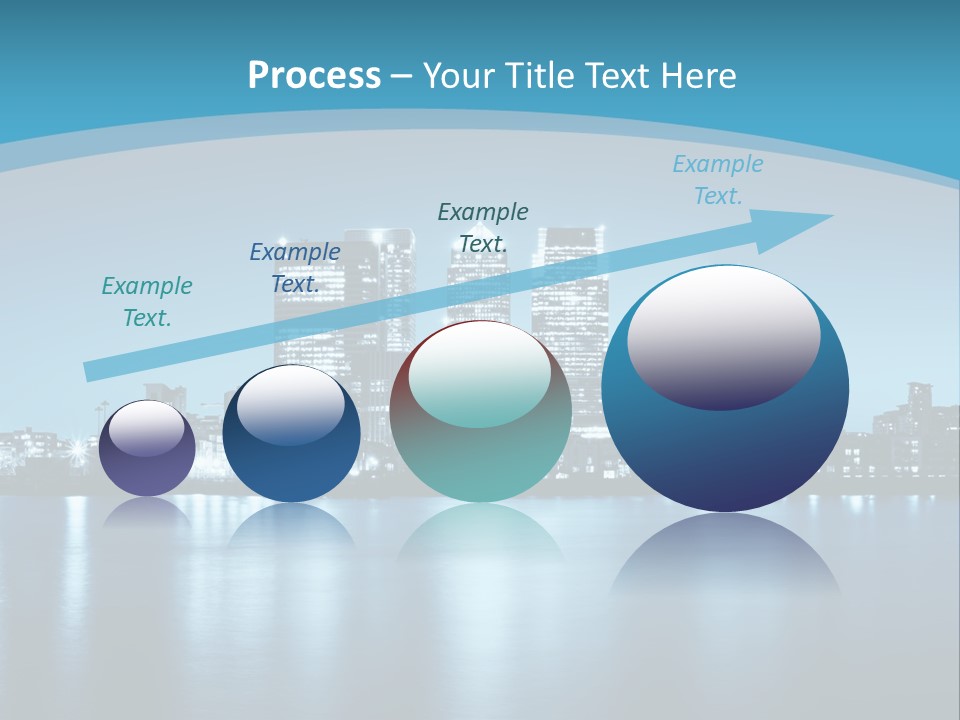 A City At Night Powerpoint Presentation Template PowerPoint Template