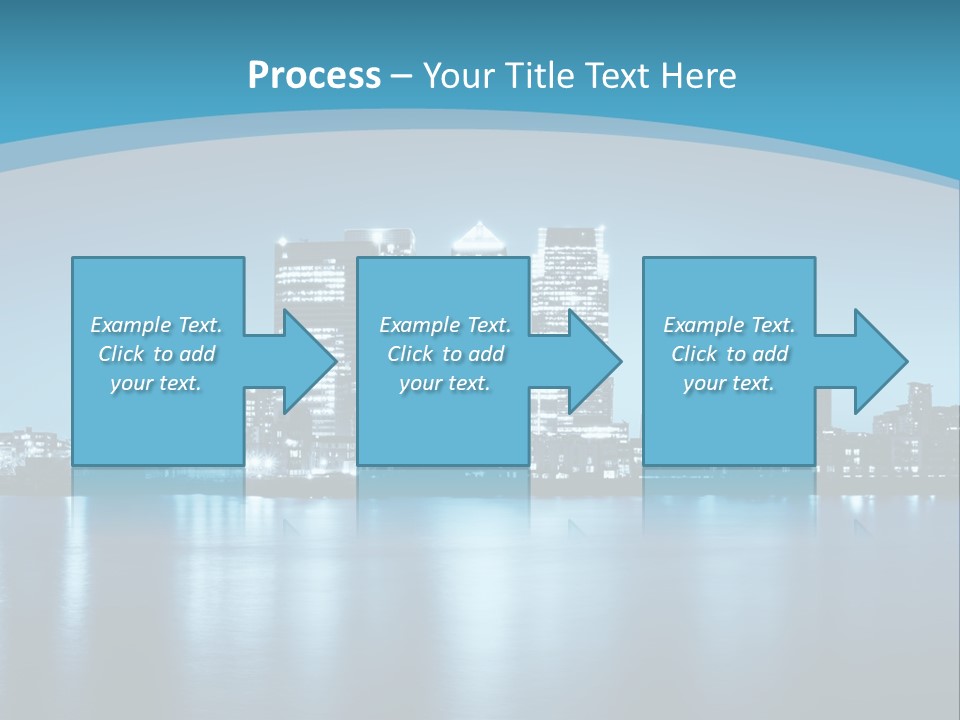 A City At Night Powerpoint Presentation Template PowerPoint Template
