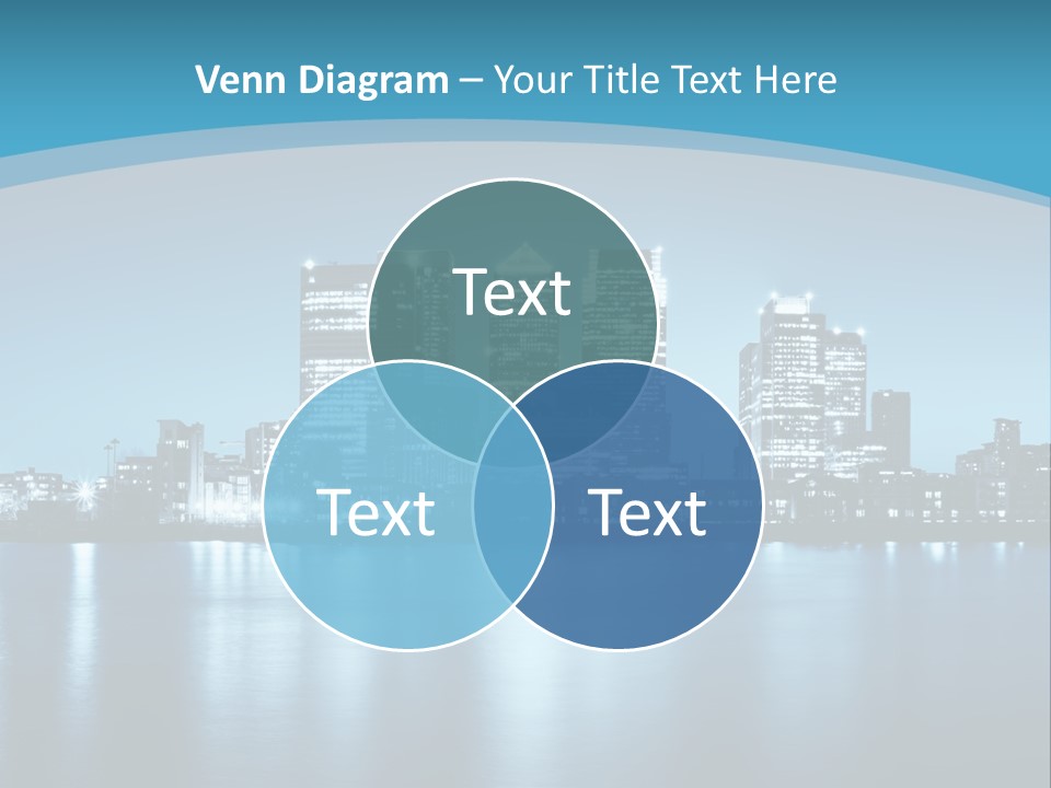 A City At Night Powerpoint Presentation Template PowerPoint Template