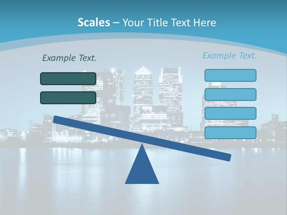 A City At Night Powerpoint Presentation Template PowerPoint Template