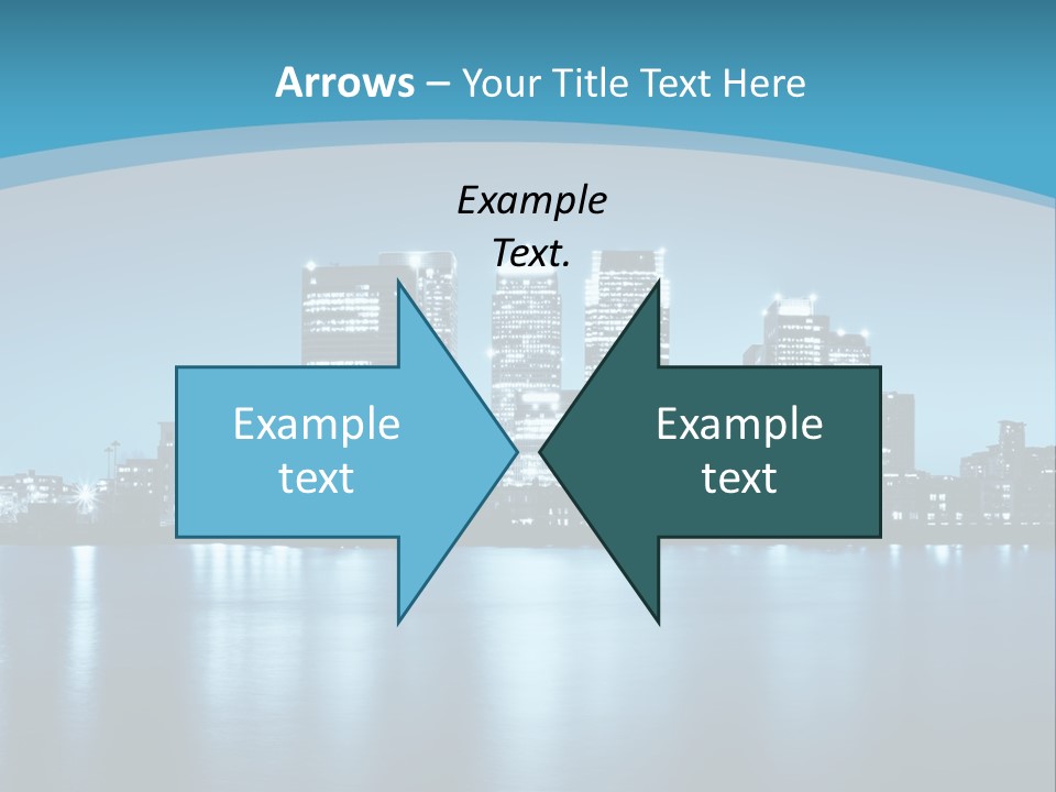 A City At Night Powerpoint Presentation Template PowerPoint Template