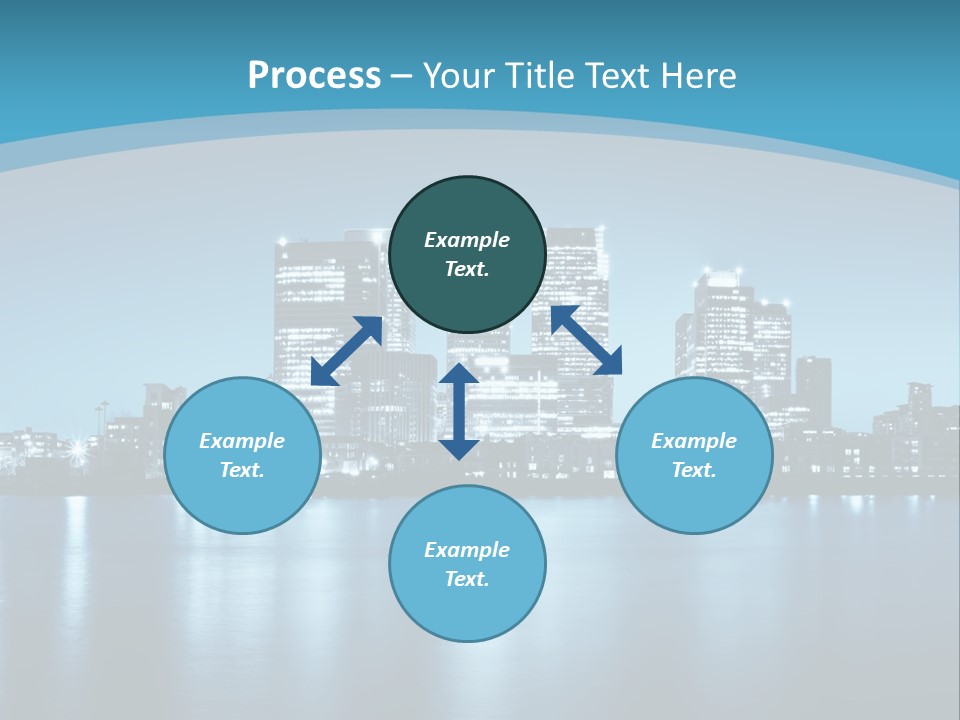A City At Night Powerpoint Presentation Template PowerPoint Template