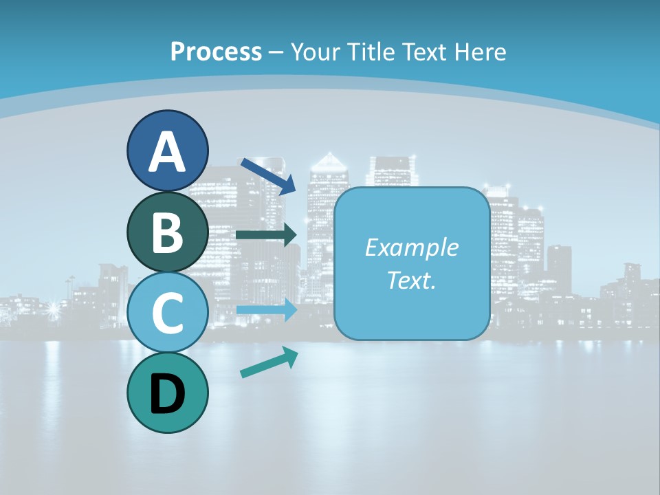 A City At Night Powerpoint Presentation Template PowerPoint Template