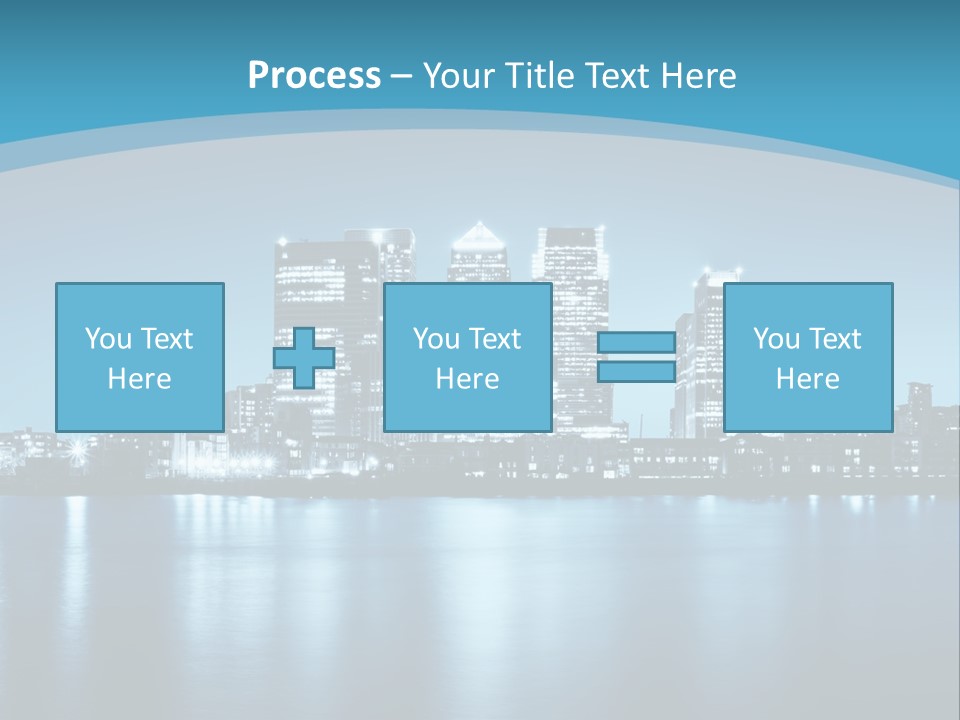 A City At Night Powerpoint Presentation Template PowerPoint Template