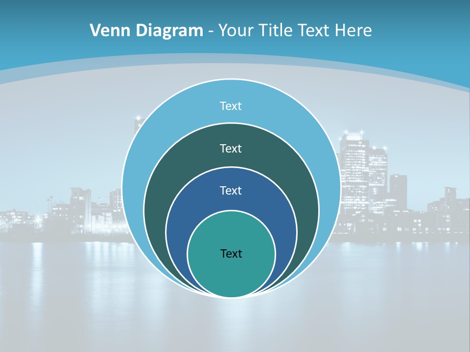 A City At Night Powerpoint Presentation Template PowerPoint Template