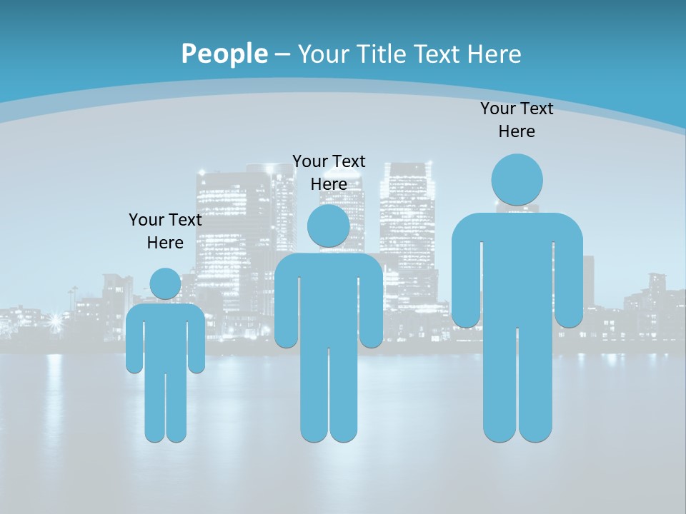 A City At Night Powerpoint Presentation Template PowerPoint Template