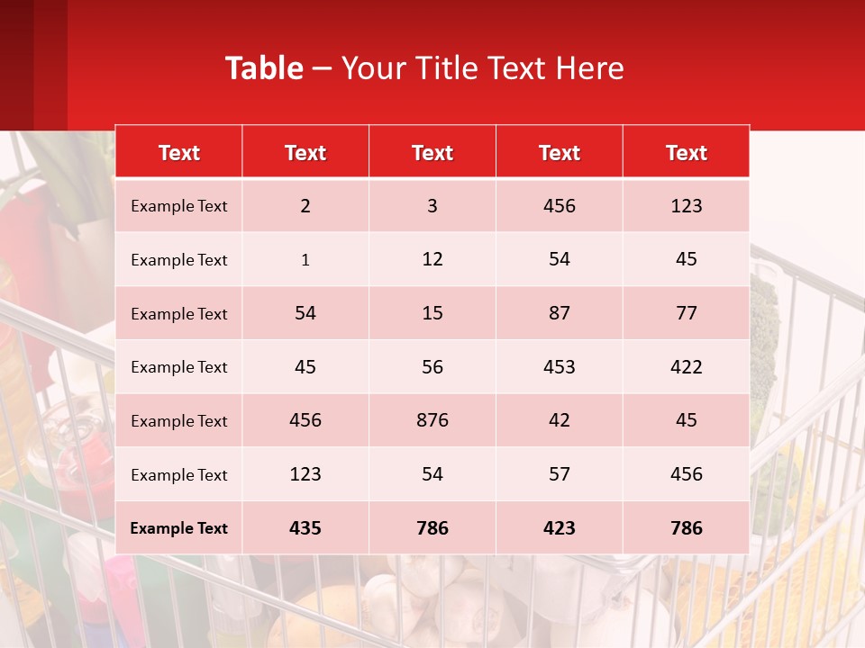 A Shopping Cart Filled With Lots Of Fresh Fruits And Vegetables PowerPoint Template