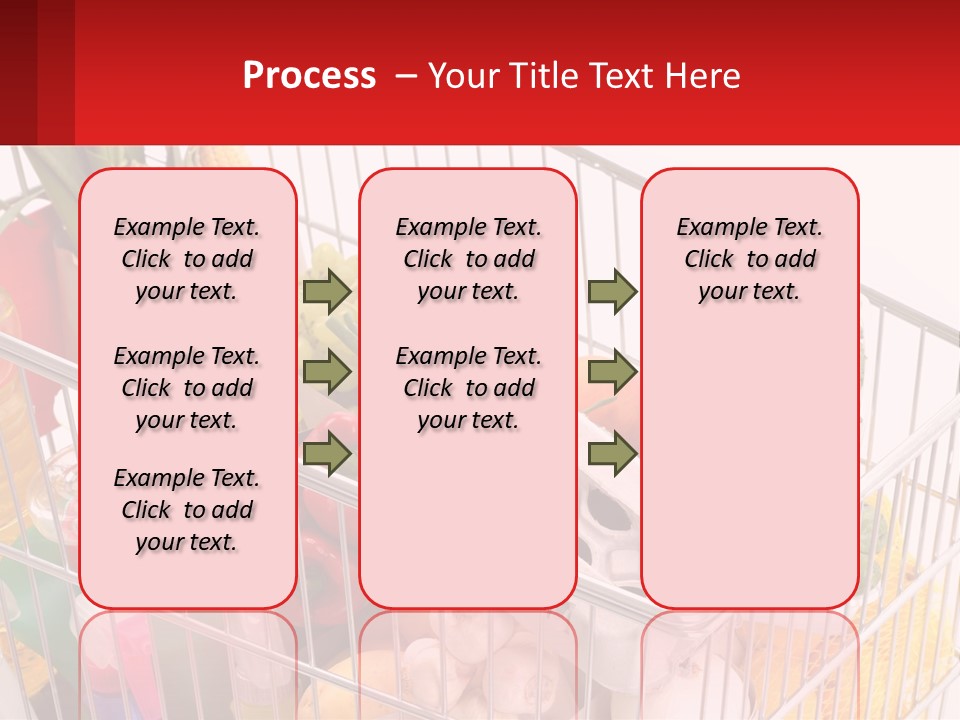 A Shopping Cart Filled With Lots Of Fresh Fruits And Vegetables PowerPoint Template