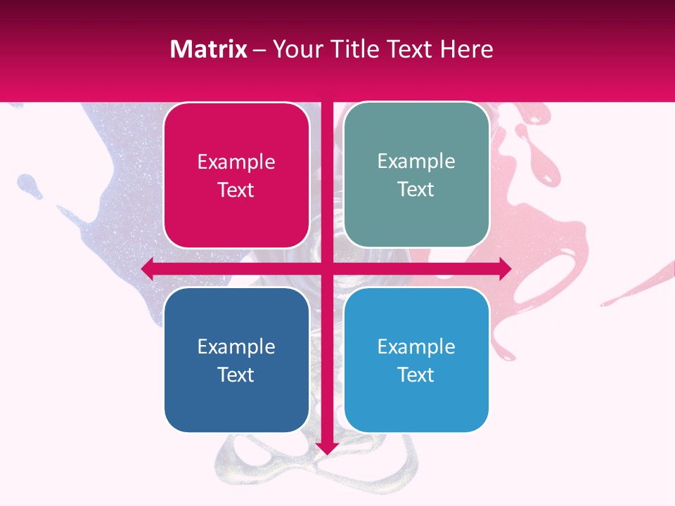 A Group Of Colorful Nail Polishes On Top Of Each Other PowerPoint Template