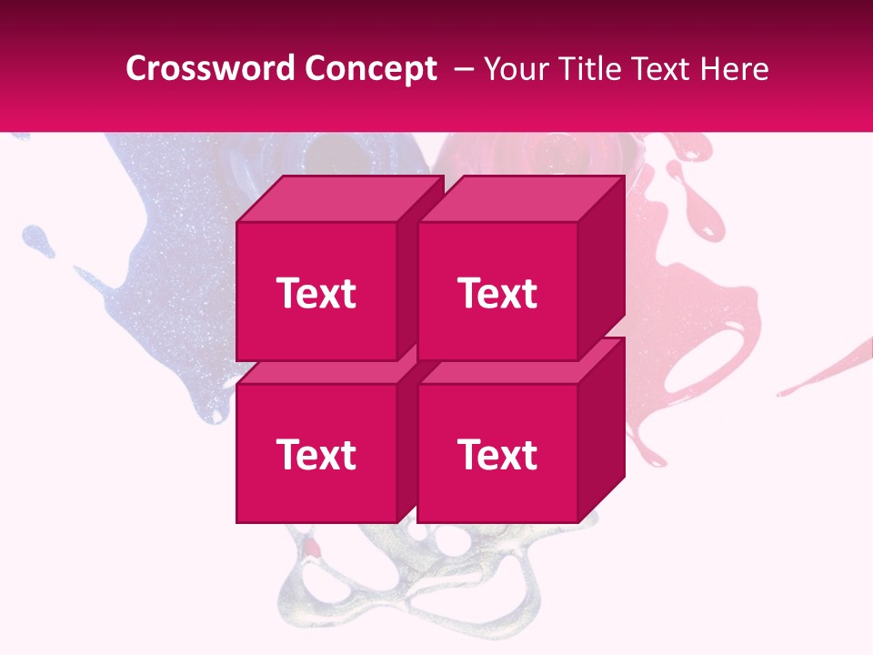 A Group Of Colorful Nail Polishes On Top Of Each Other PowerPoint Template