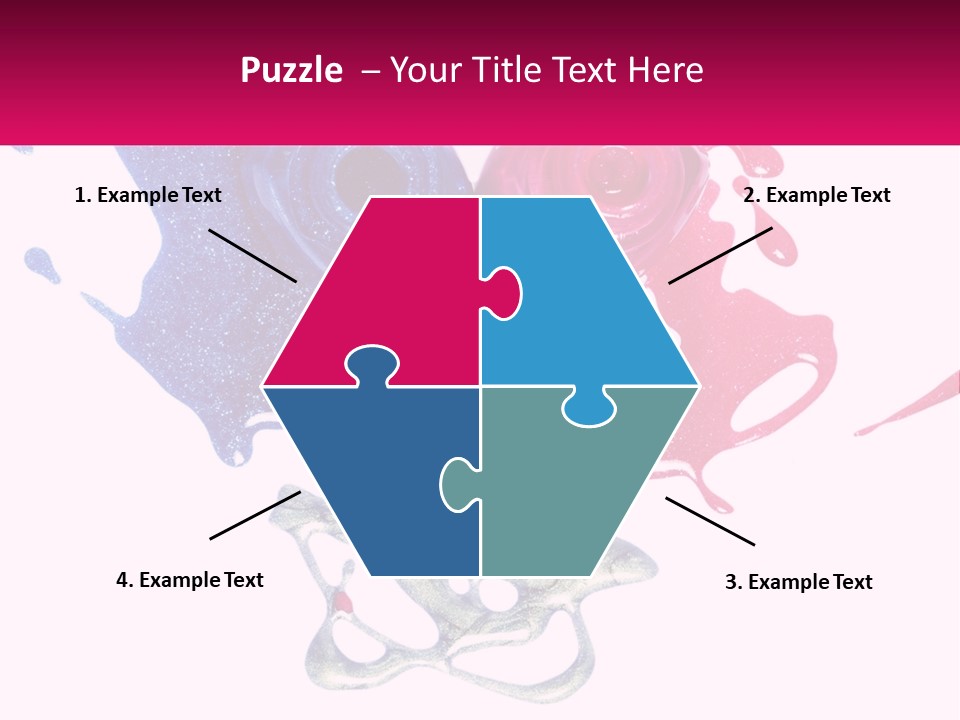 A Group Of Colorful Nail Polishes On Top Of Each Other PowerPoint Template