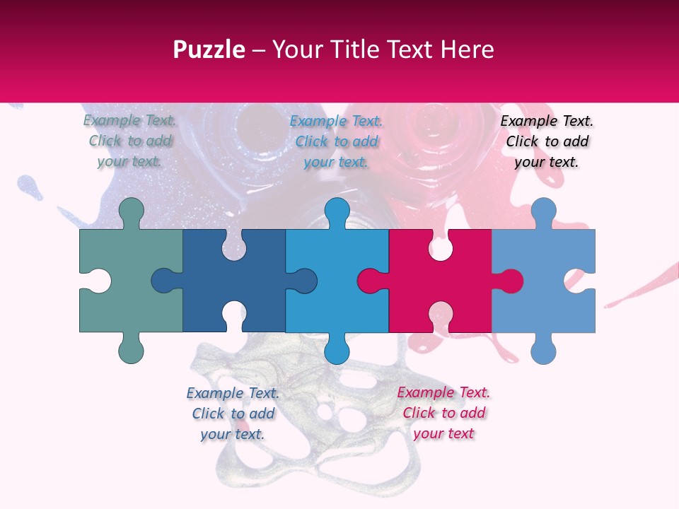 A Group Of Colorful Nail Polishes On Top Of Each Other PowerPoint Template