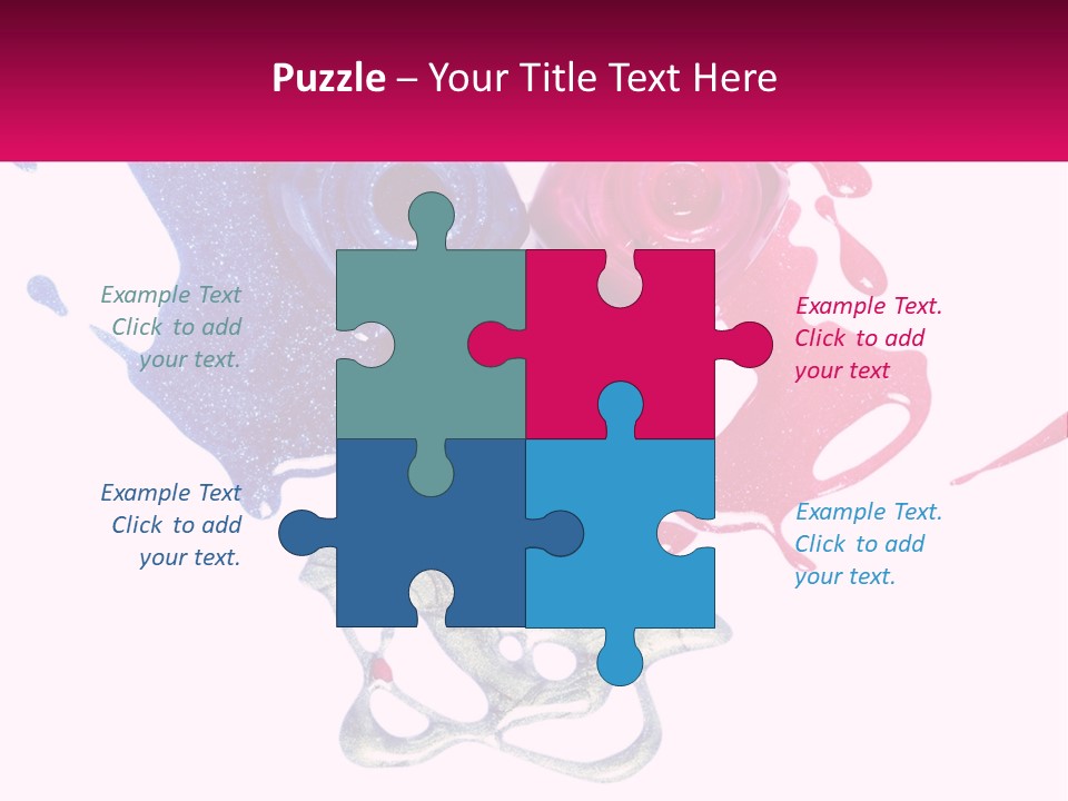 A Group Of Colorful Nail Polishes On Top Of Each Other PowerPoint Template