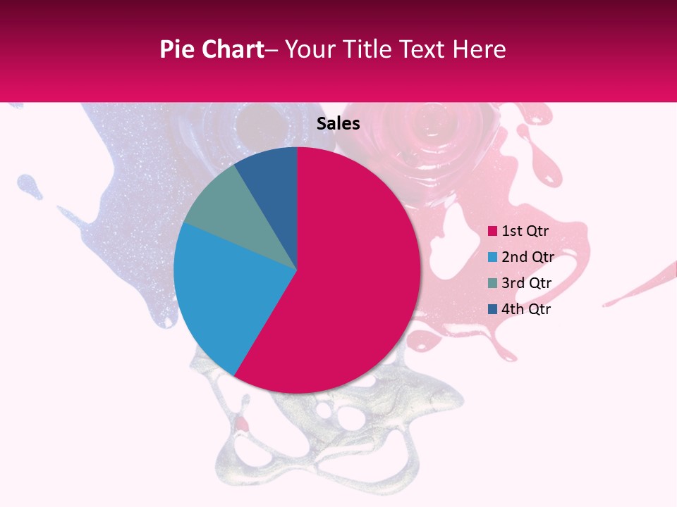 A Group Of Colorful Nail Polishes On Top Of Each Other PowerPoint Template
