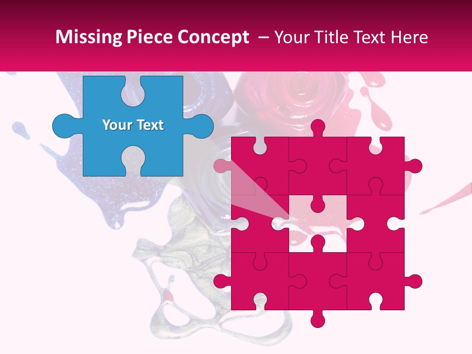 A Group Of Colorful Nail Polishes On Top Of Each Other PowerPoint Template