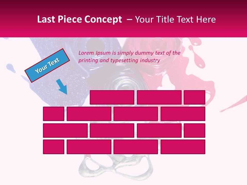 A Group Of Colorful Nail Polishes On Top Of Each Other PowerPoint Template