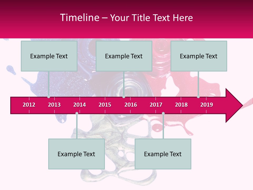 A Group Of Colorful Nail Polishes On Top Of Each Other PowerPoint Template