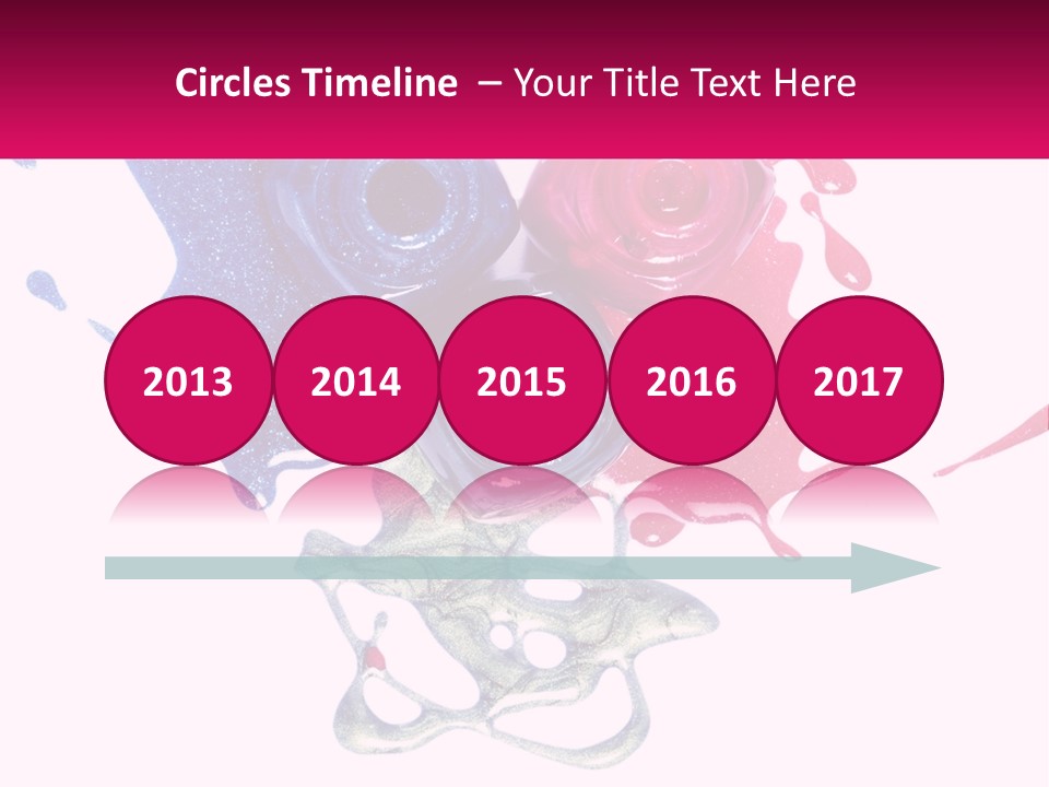 A Group Of Colorful Nail Polishes On Top Of Each Other PowerPoint Template