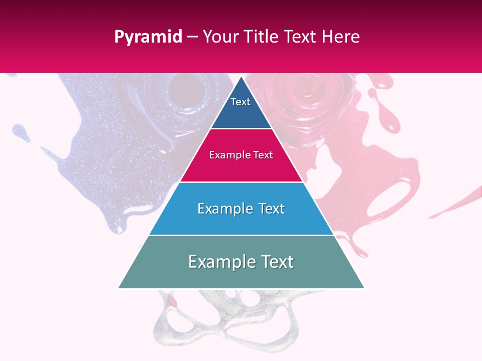 A Group Of Colorful Nail Polishes On Top Of Each Other PowerPoint Template