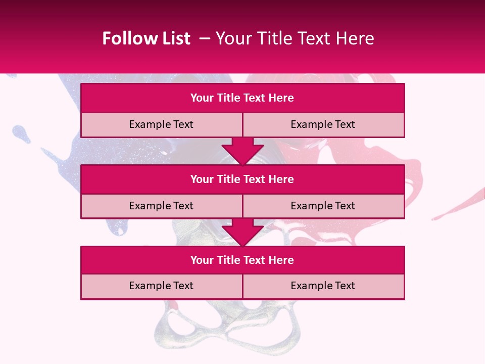A Group Of Colorful Nail Polishes On Top Of Each Other PowerPoint Template