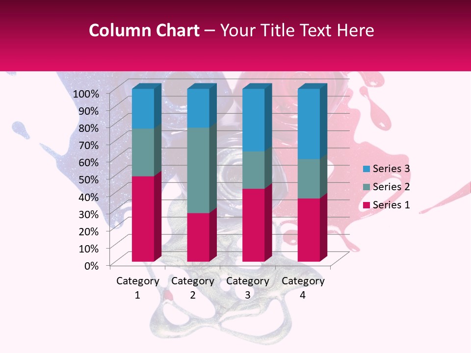 A Group Of Colorful Nail Polishes On Top Of Each Other PowerPoint Template
