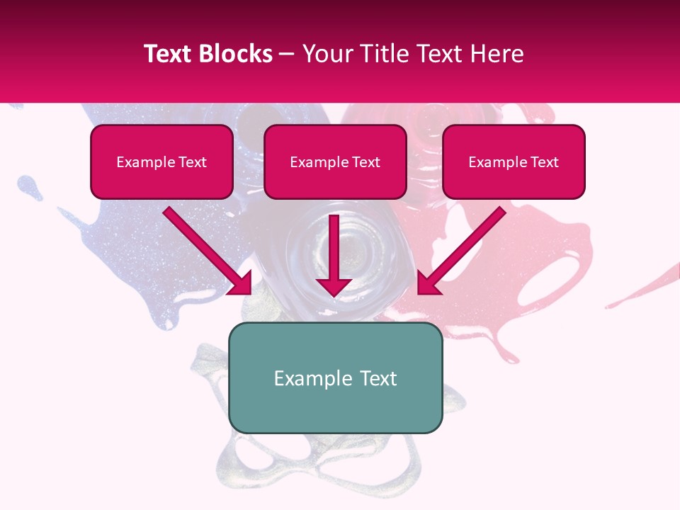 A Group Of Colorful Nail Polishes On Top Of Each Other PowerPoint Template