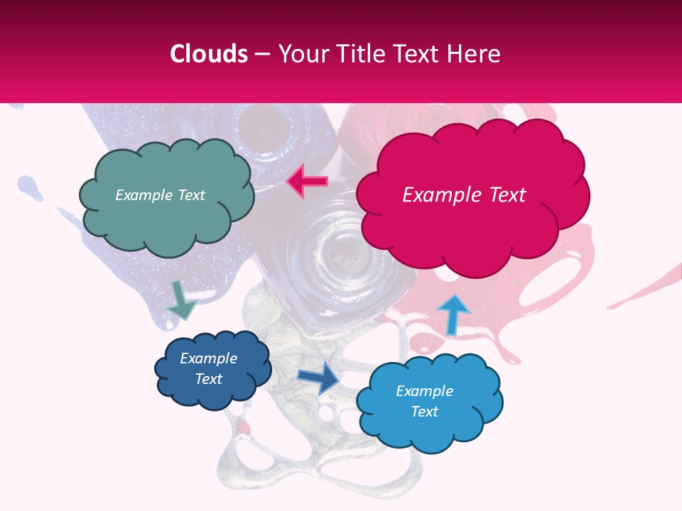 A Group Of Colorful Nail Polishes On Top Of Each Other PowerPoint Template