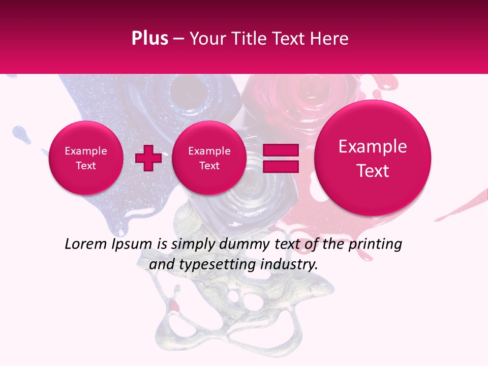 A Group Of Colorful Nail Polishes On Top Of Each Other PowerPoint Template