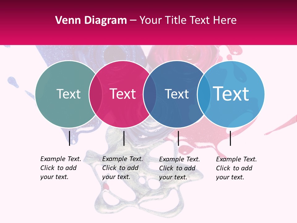 A Group Of Colorful Nail Polishes On Top Of Each Other PowerPoint Template