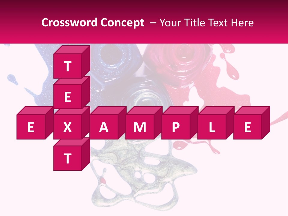 A Group Of Colorful Nail Polishes On Top Of Each Other PowerPoint Template