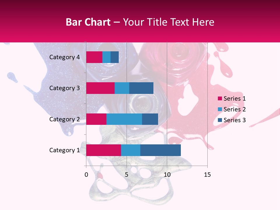 A Group Of Colorful Nail Polishes On Top Of Each Other PowerPoint Template