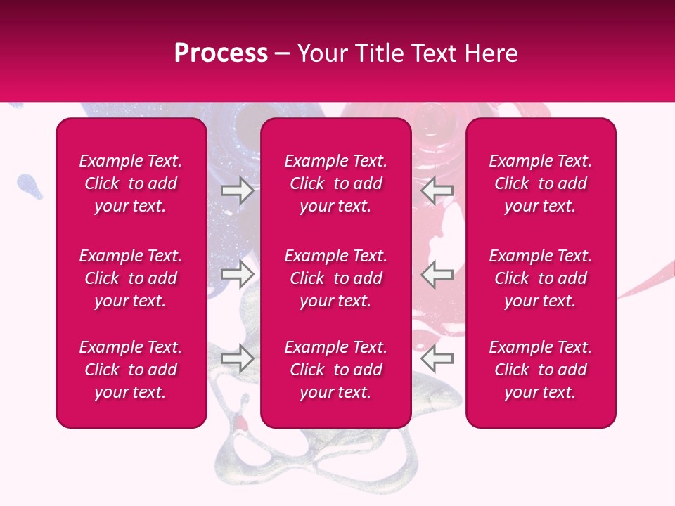 A Group Of Colorful Nail Polishes On Top Of Each Other PowerPoint Template