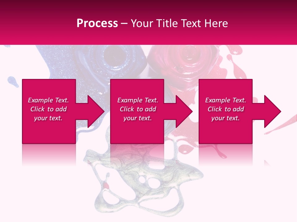 A Group Of Colorful Nail Polishes On Top Of Each Other PowerPoint Template