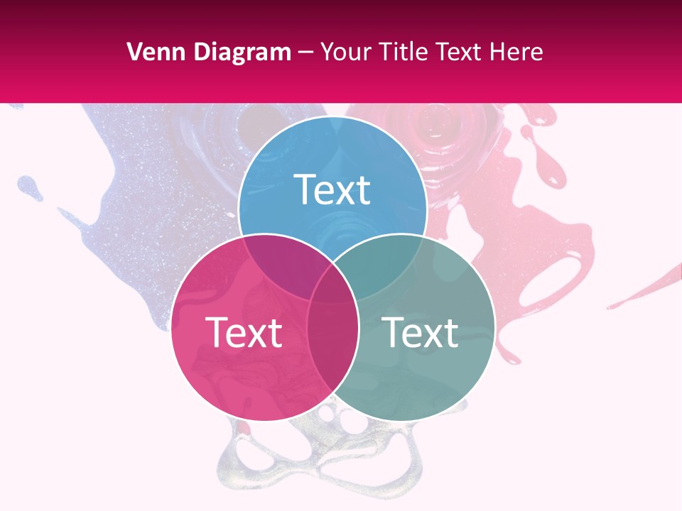 A Group Of Colorful Nail Polishes On Top Of Each Other PowerPoint Template