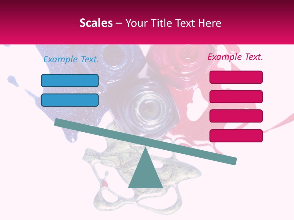 A Group Of Colorful Nail Polishes On Top Of Each Other PowerPoint Template
