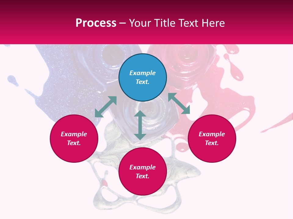 A Group Of Colorful Nail Polishes On Top Of Each Other PowerPoint Template