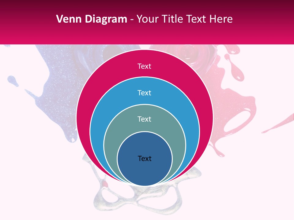 A Group Of Colorful Nail Polishes On Top Of Each Other PowerPoint Template