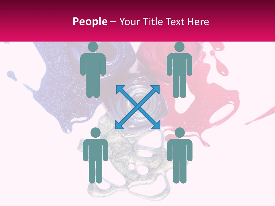 A Group Of Colorful Nail Polishes On Top Of Each Other PowerPoint Template