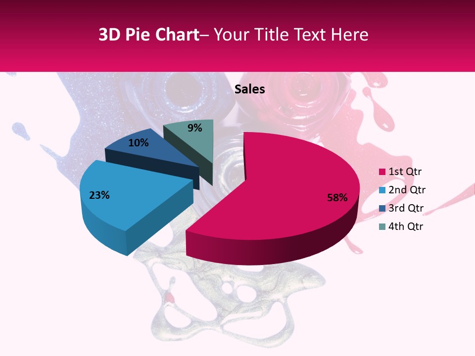 A Group Of Colorful Nail Polishes On Top Of Each Other PowerPoint Template