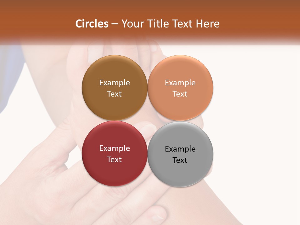 A Person Holding Another Person's Foot With Both Hands PowerPoint Template