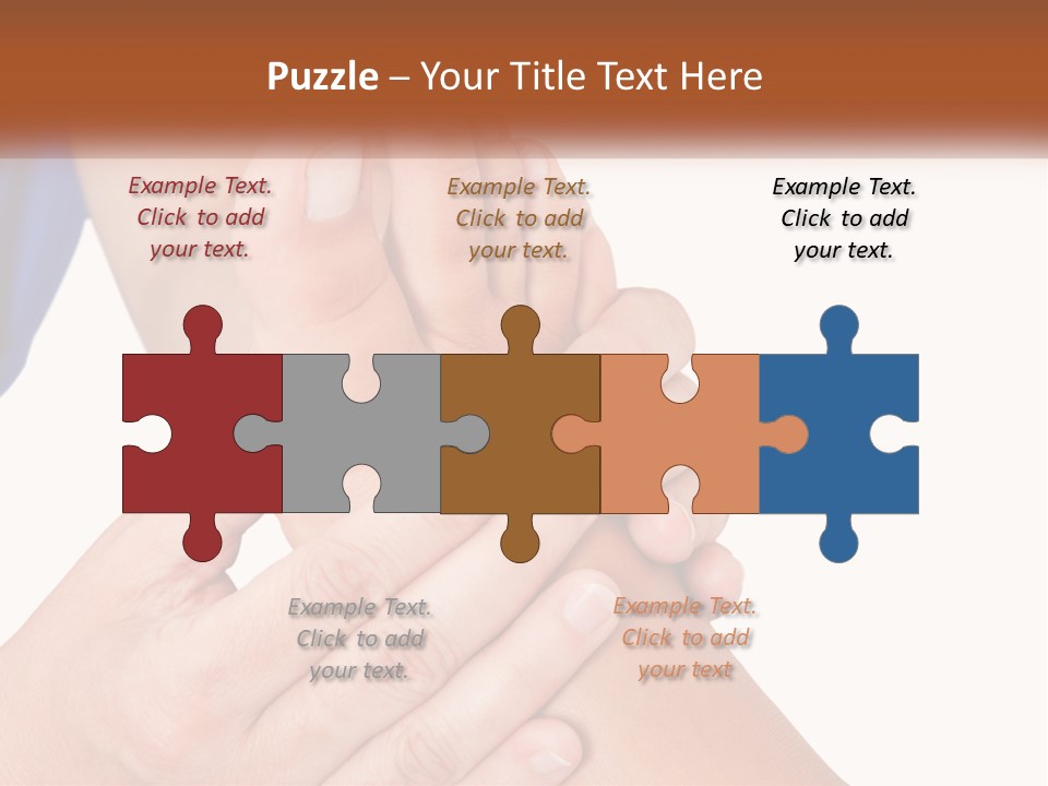 A Person Holding Another Person's Foot With Both Hands PowerPoint Template