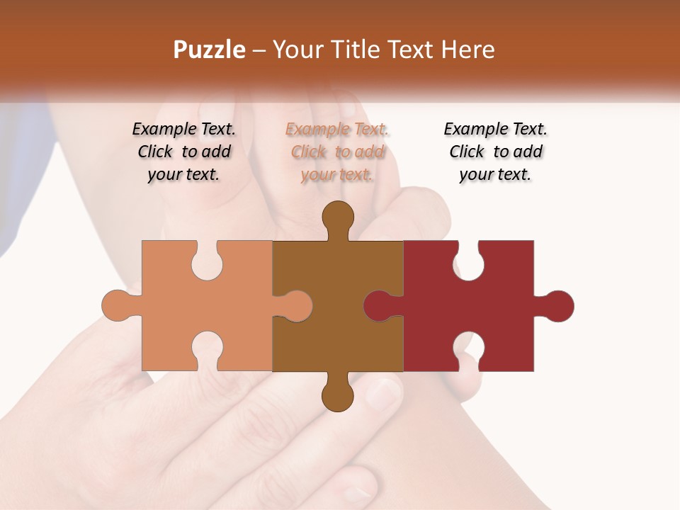 A Person Holding Another Person's Foot With Both Hands PowerPoint Template