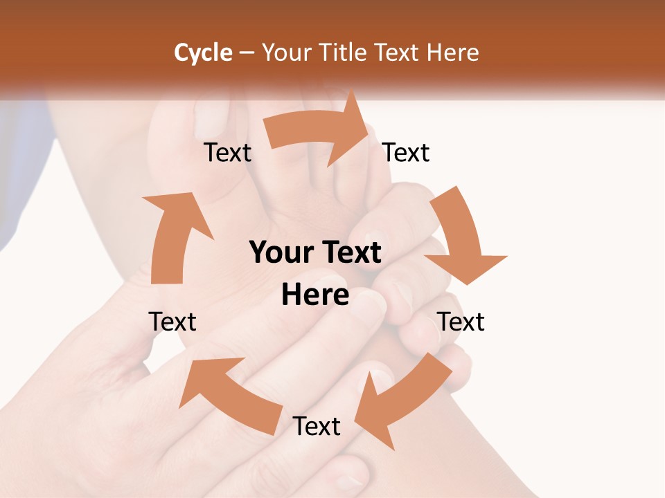 A Person Holding Another Person's Foot With Both Hands PowerPoint Template