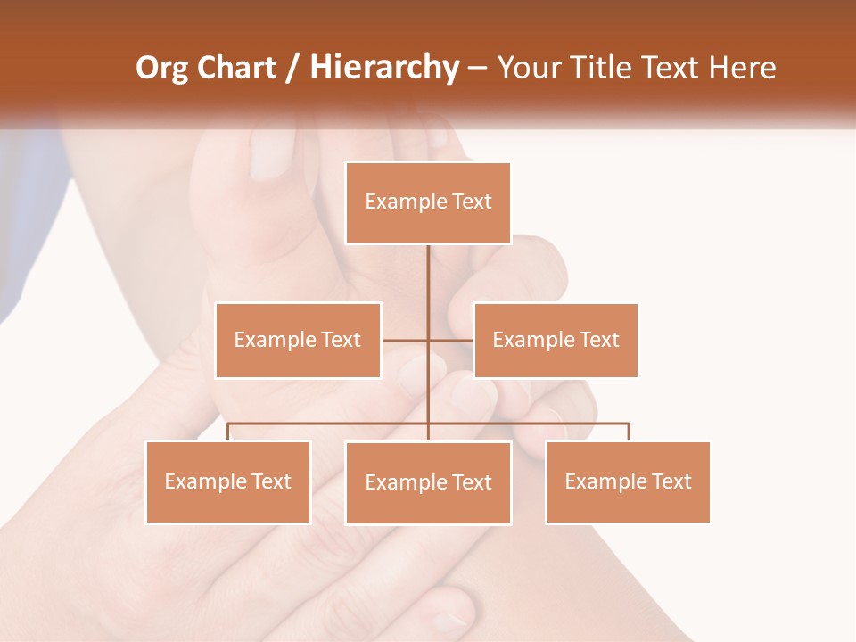 A Person Holding Another Person's Foot With Both Hands PowerPoint Template