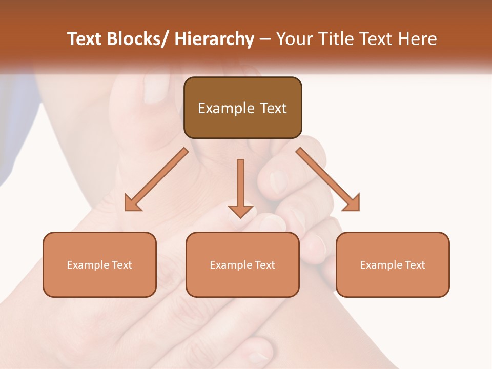 A Person Holding Another Person's Foot With Both Hands PowerPoint Template