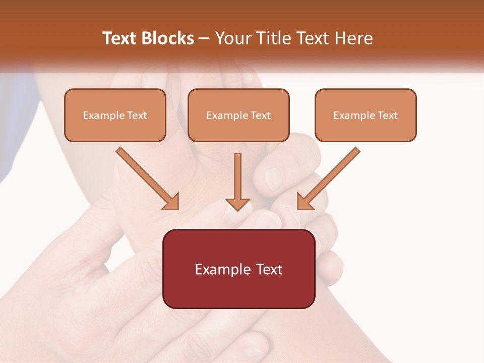 A Person Holding Another Person's Foot With Both Hands PowerPoint Template